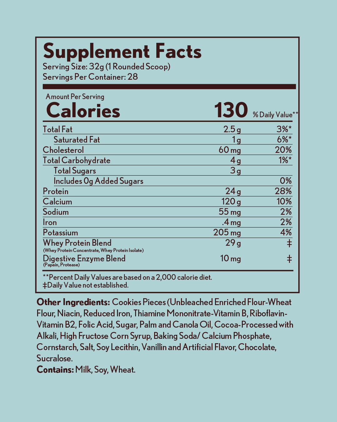 Cookie Cream Dream – 2lb Protein Powder