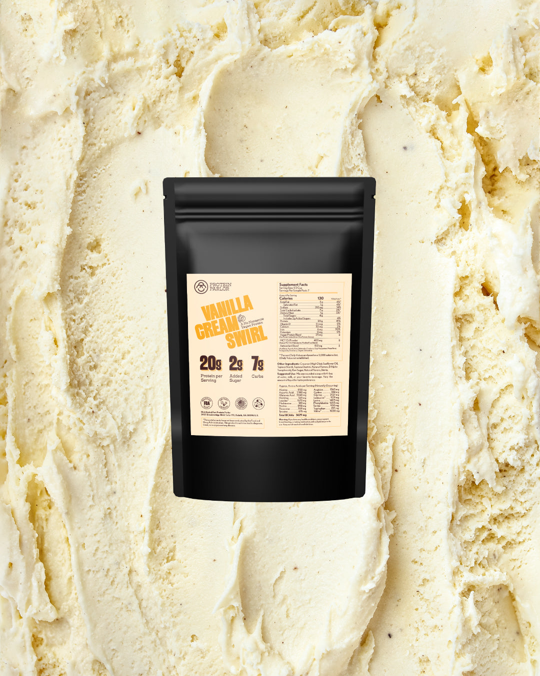 Sample vegan Pouch - Vanilla Cream Swirl