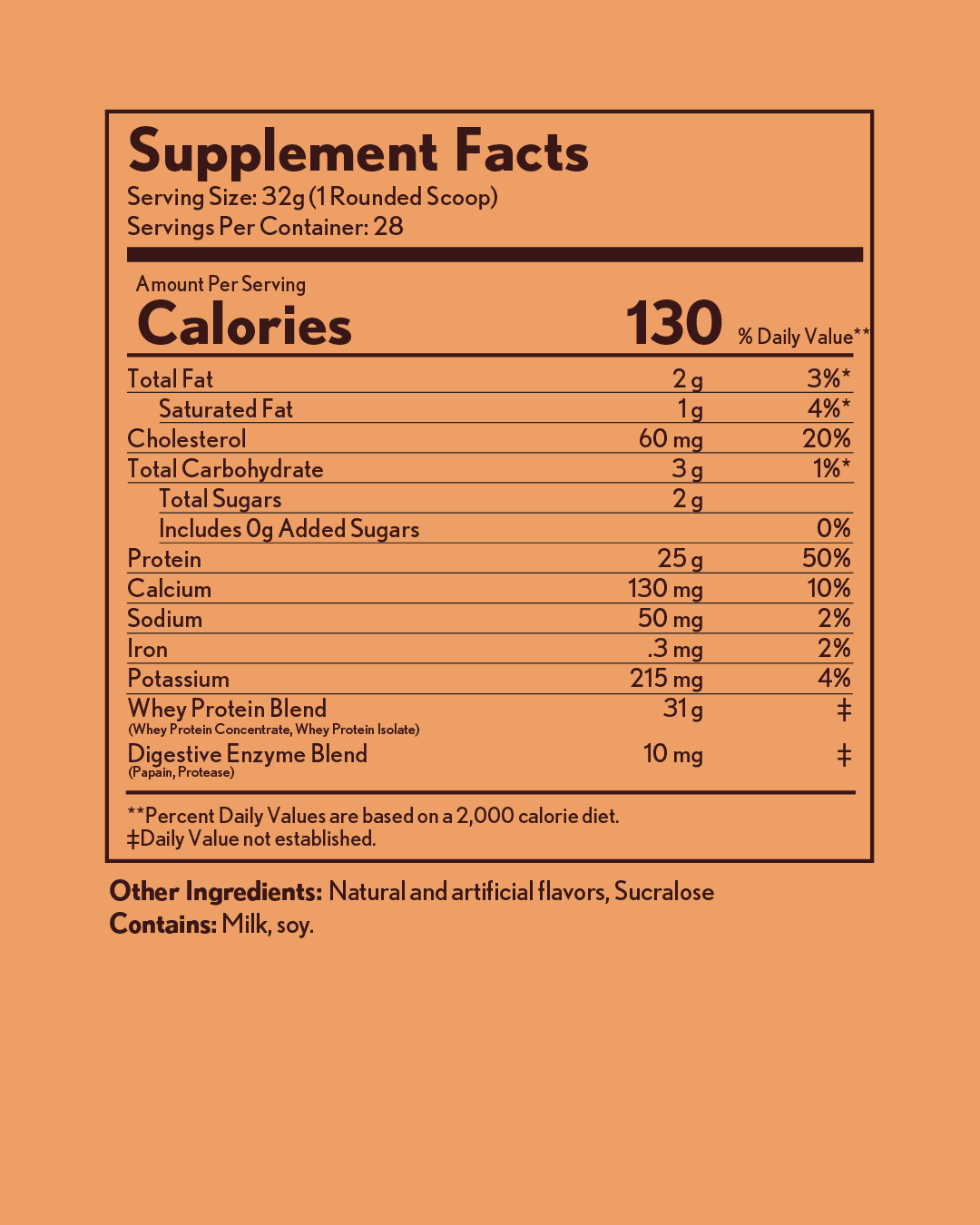 Swirly Cinnamon – 2lb Protein Powder