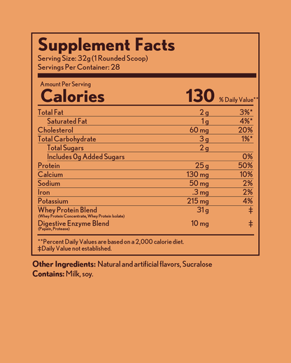 Swirly Cinnamon – 2lb Protein Powder