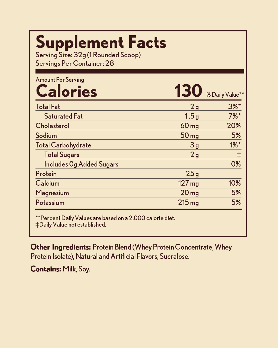 Vanilla Bean Bliss – 2lb Protein Powder