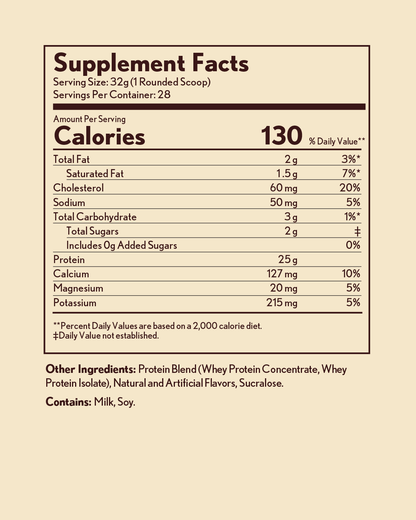 Vanilla Bean Bliss – 2lb Protein Powder
